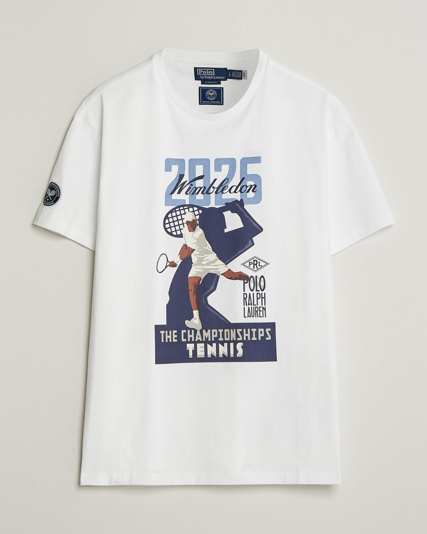 Polo Ralph Lauren Printed Championship Tee White – Hvit