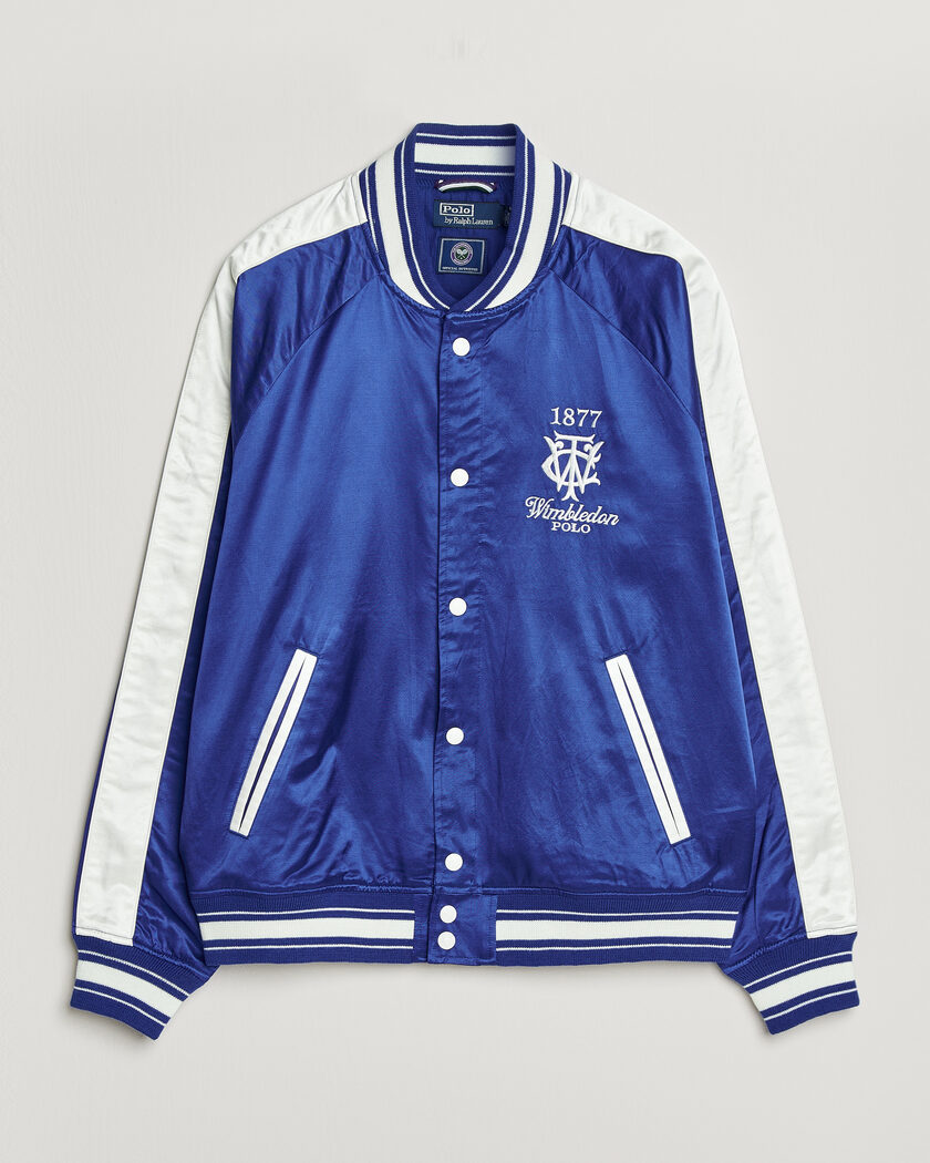 Polo Ralph Lauren Championship Bomber Jacket Graphic Royal/White – Blå