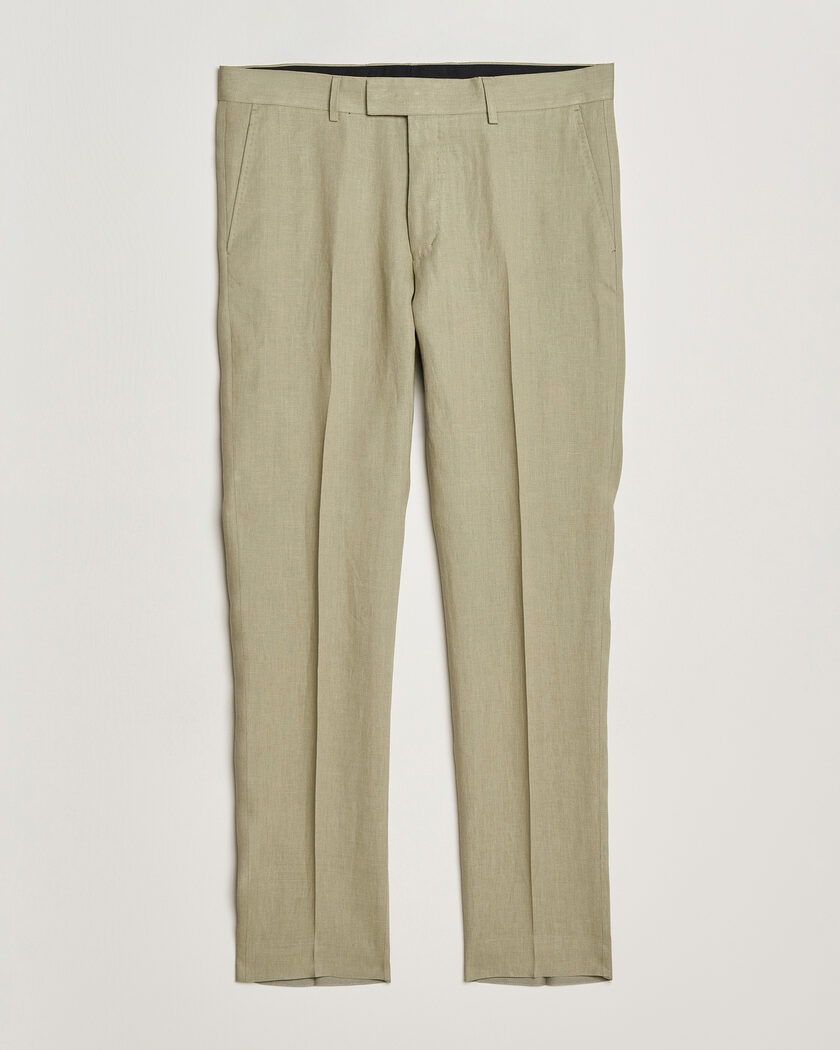 Tiger of Sweden Tenuta Linen Suit Trousers Mole – Grønn