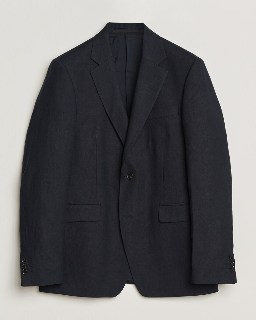 Tiger of Sweden Justin Linen Suit Blazer Midnight Blue – Blå