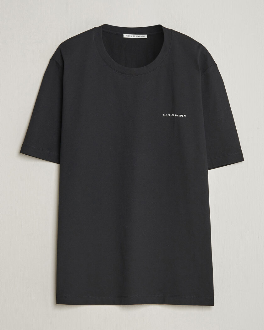 Tiger of Sweden Pro Cotton Logo T-Shirt Black – Svart