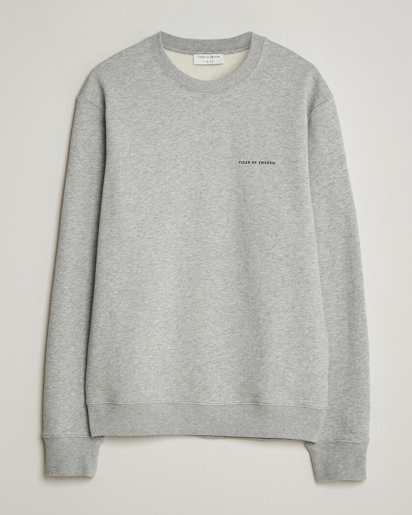 Tiger of Sweden Emerson Crew Neck Sweatshirt Grey Melange – Grå