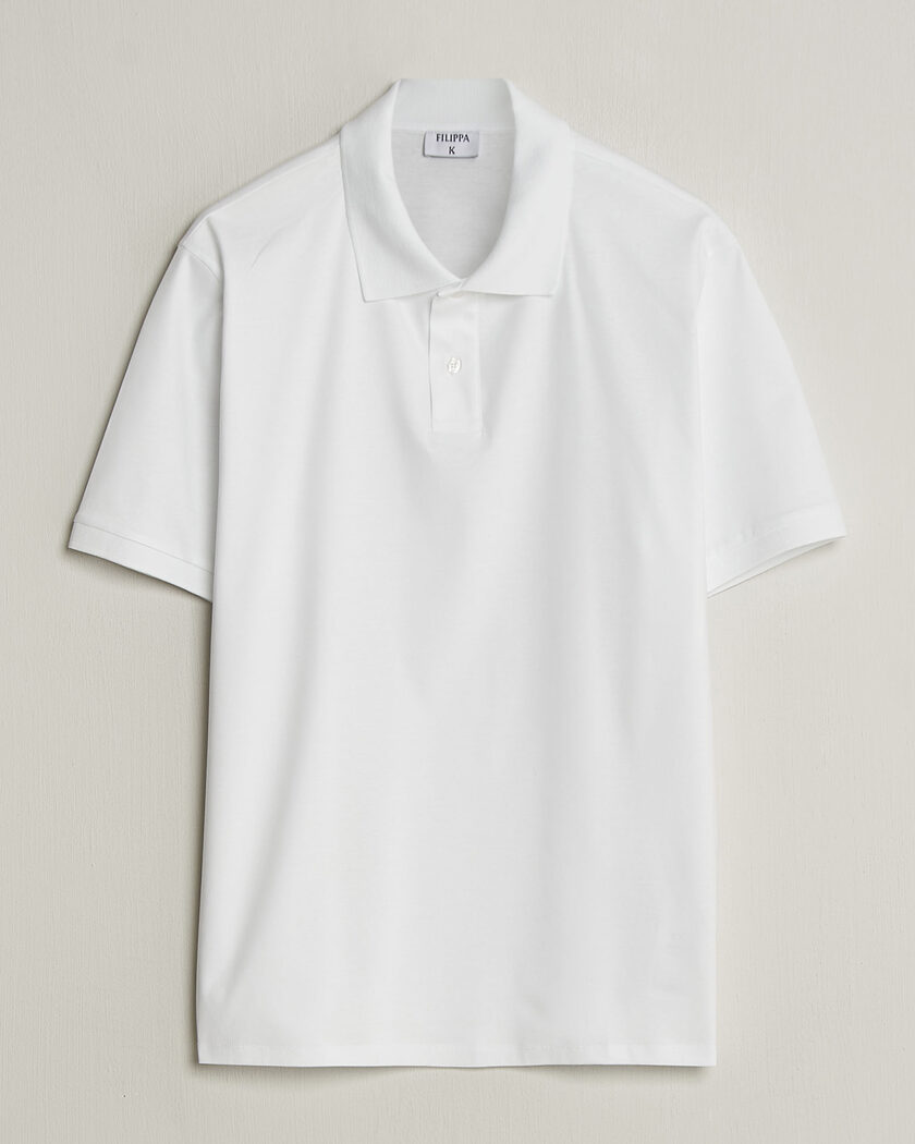 Filippa K Technical Cotton Polo White – Hvit