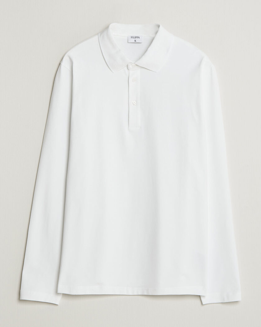 Filippa K Luke Stretch Polo Shirt White – Hvit