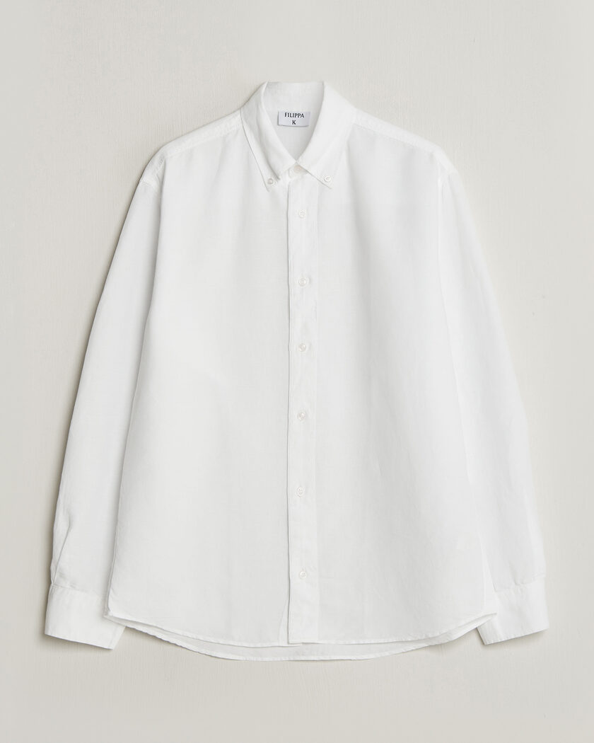 Filippa K Relaxed Cotton/Linen Shirt White – Hvit