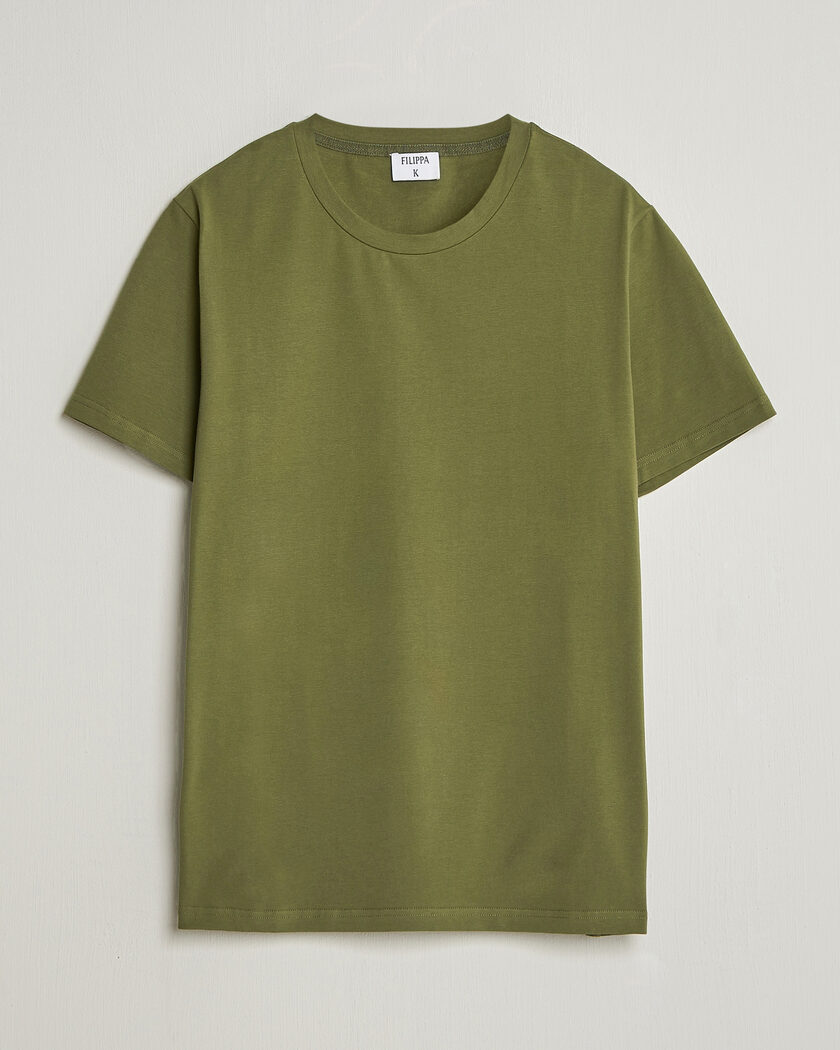 Filippa K Soft Lycra T-Shirt Laurel Green – Grønn