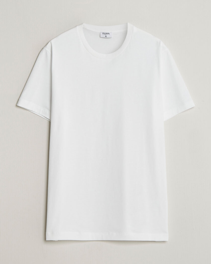 Filippa K Filip Crew Neck T-Shirt White – Hvit