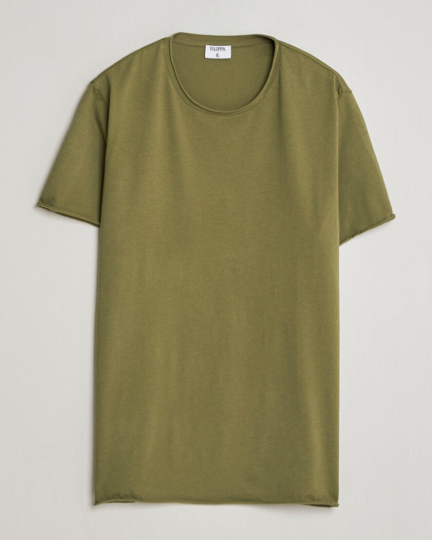 Filippa K Roll Neck Crew Neck T-Shirt Laurel Green – Grønn