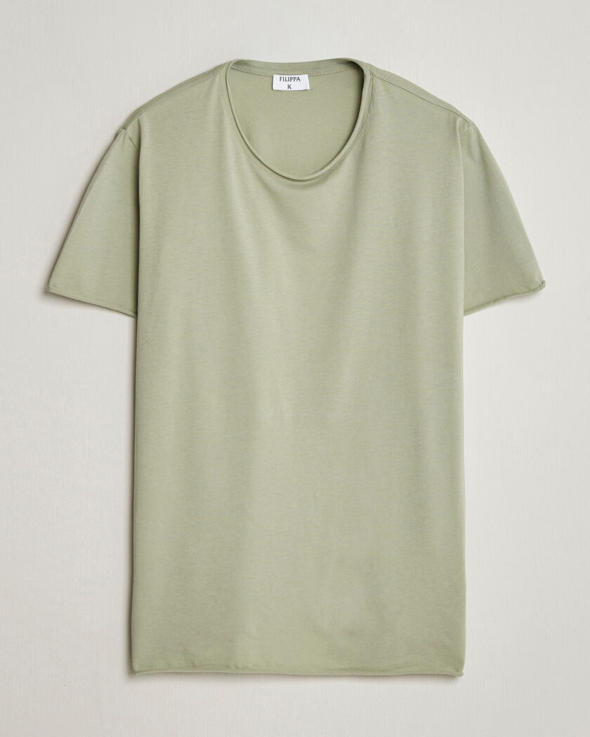 Filippa K Roll Neck Crew Neck T-Shirt Light Green – Grønn