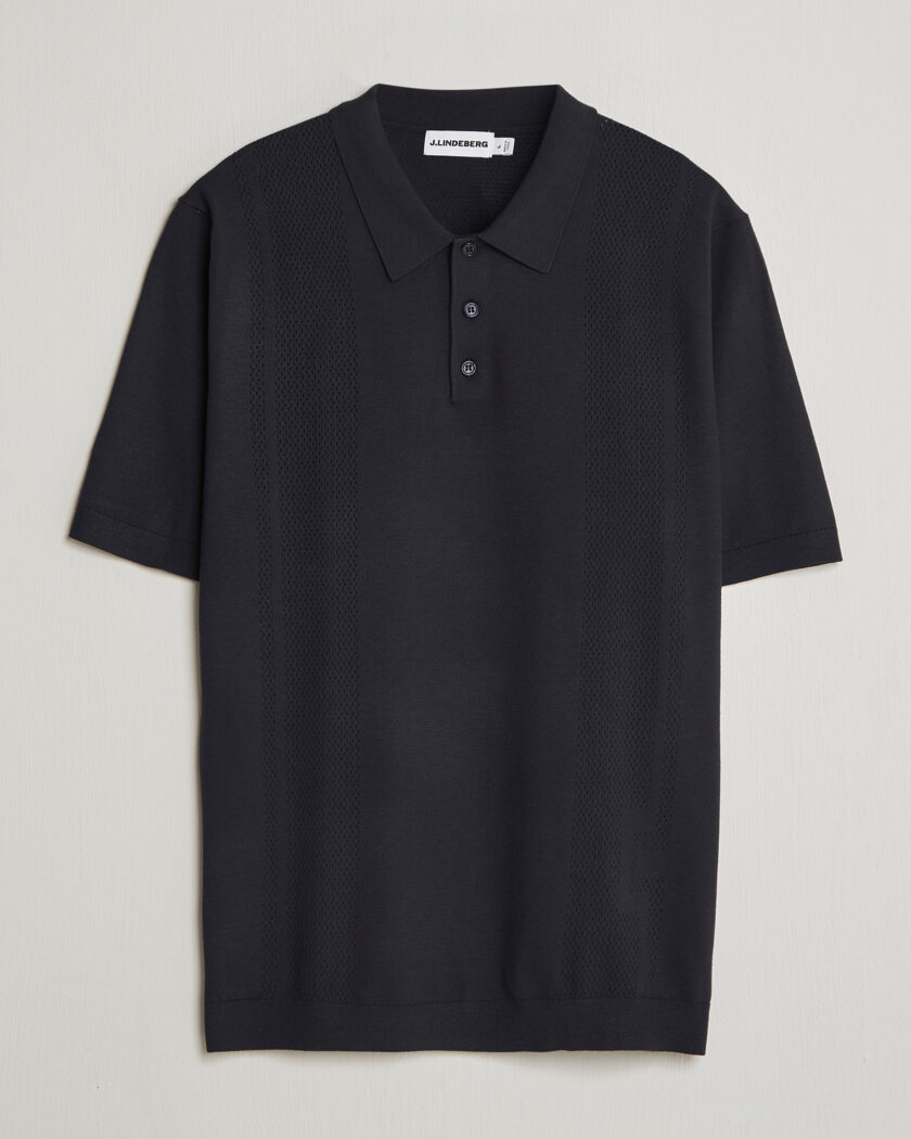 J.Lindeberg Reymond Knit Polo JL Navy – Blå