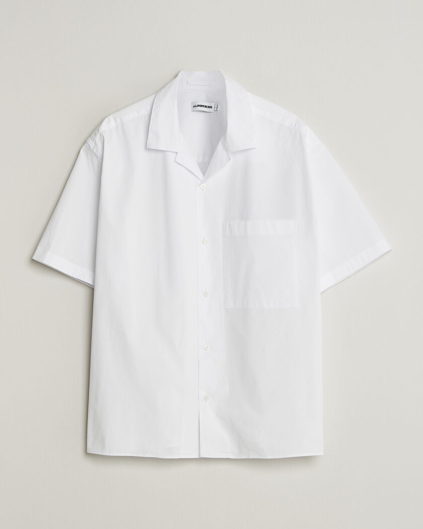  J.Lindeberg Ellis Cotton Resort Shirt White – Hvit