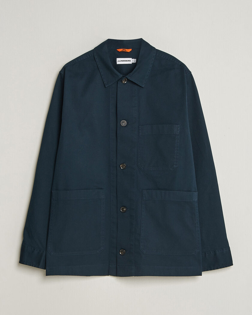 J.Lindeberg Easton Cotton Overshirt JL Navy – Blå
