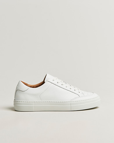 J.Lindeberg Art Signature Leather Sneaker White – Hvit