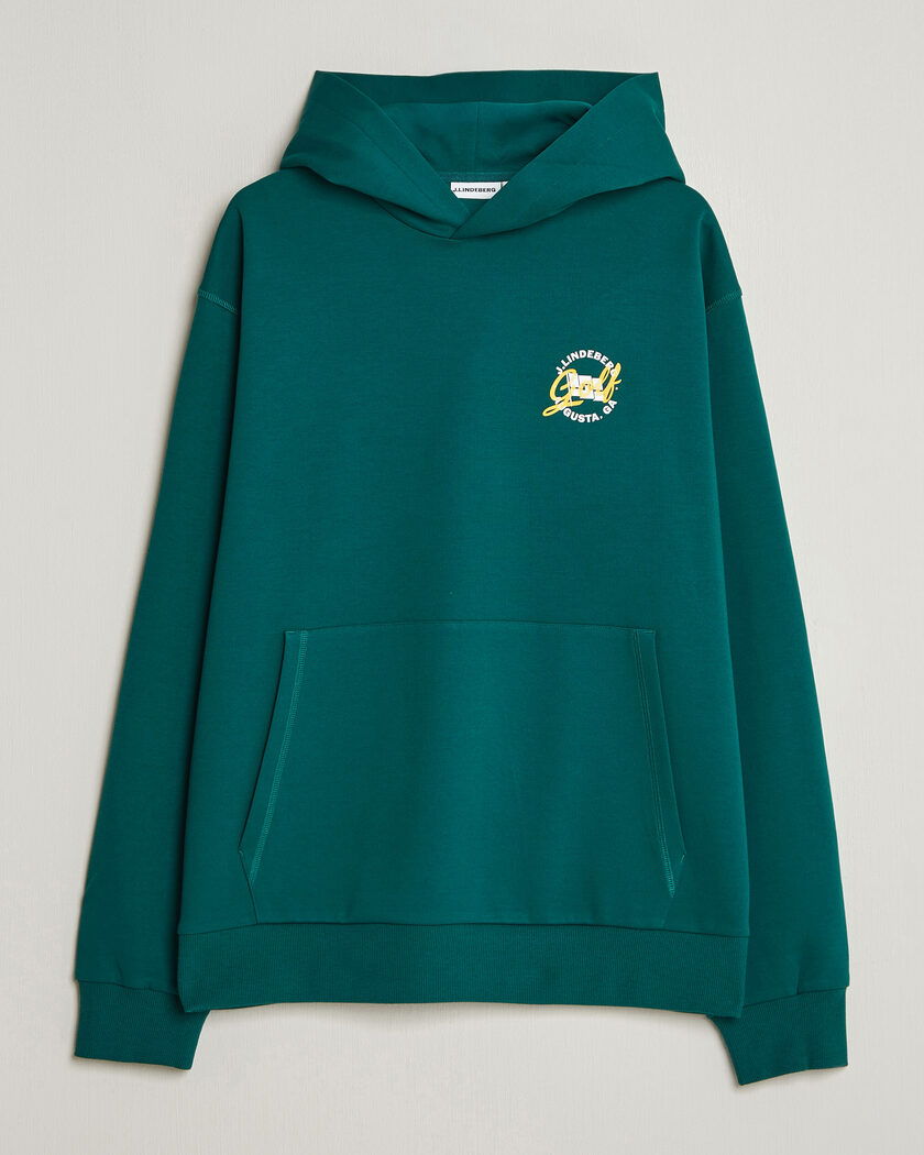J.Lindeberg Club Masters Tour Hoodie Forest Biome – Grønn