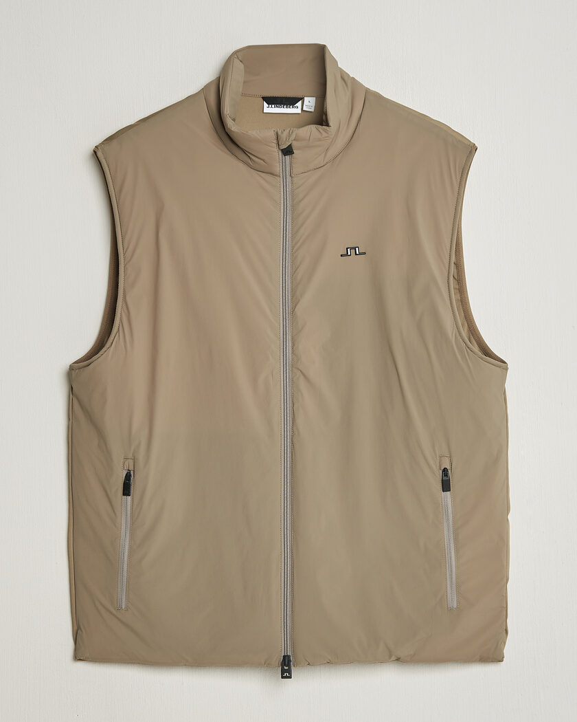 J.Lindeberg Timor Hybrid Vest Brindle – Grønn