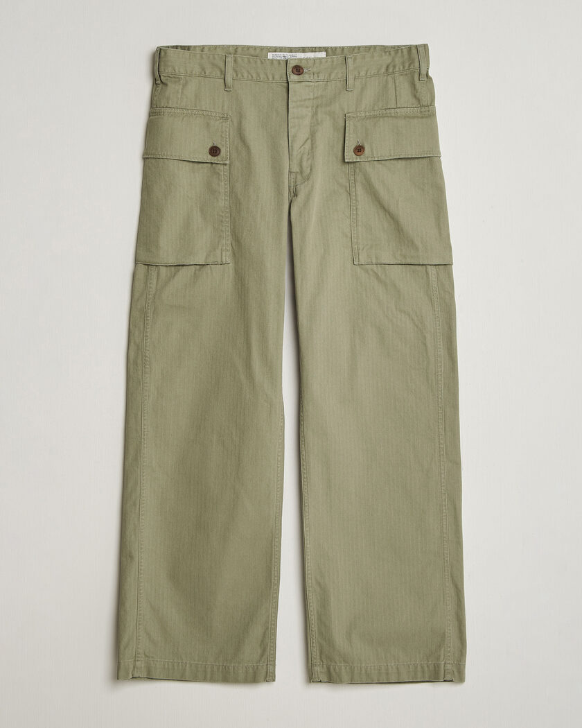 Nudie Jeans Loud Larry Pants Pale Green – Grønn