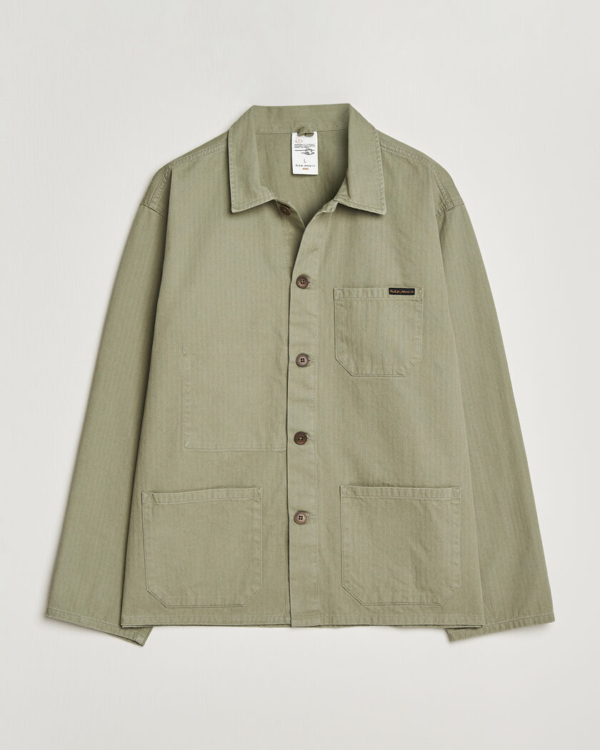 Nudie Jeans Buddy Chore Jacket Pale Green – Grønn