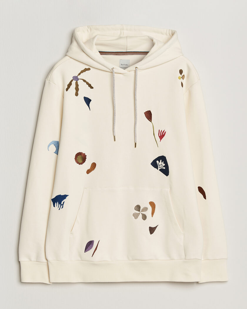 Paul Smith Embroidered Hoodie White – Hvit
