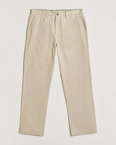 Sunspel Soft Cotton Drill Trousers Light Stone – Beige