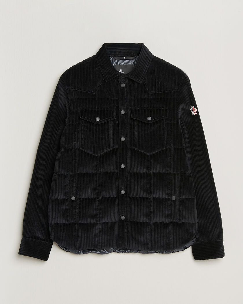 Moncler Grenoble Gelt Corduroy Shirt Jacket Black – Svart
