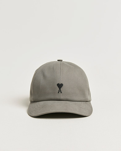 AMI Black Heart Logo Cap Carbone – Grå