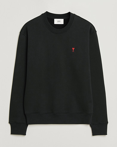 AMI Heart Logo Sweatshirt Black – Svart
