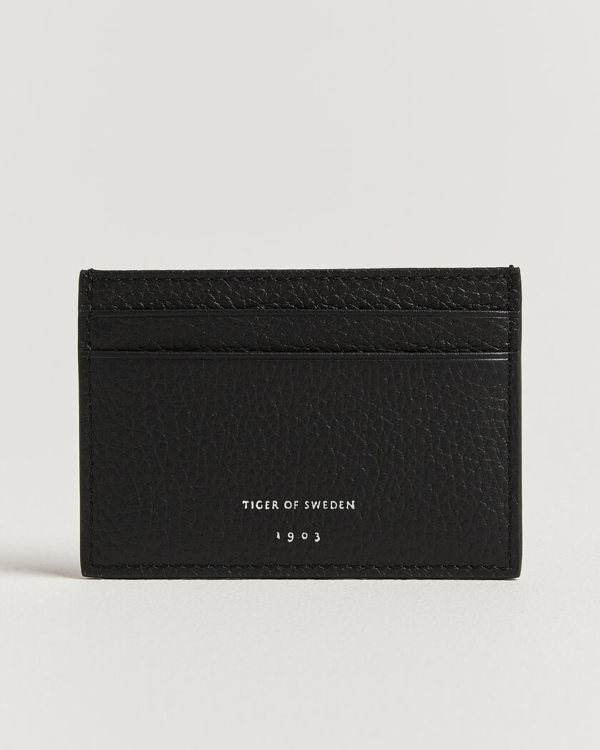 Tiger of Sweden Wharf Leather Card Holder Black – Svart