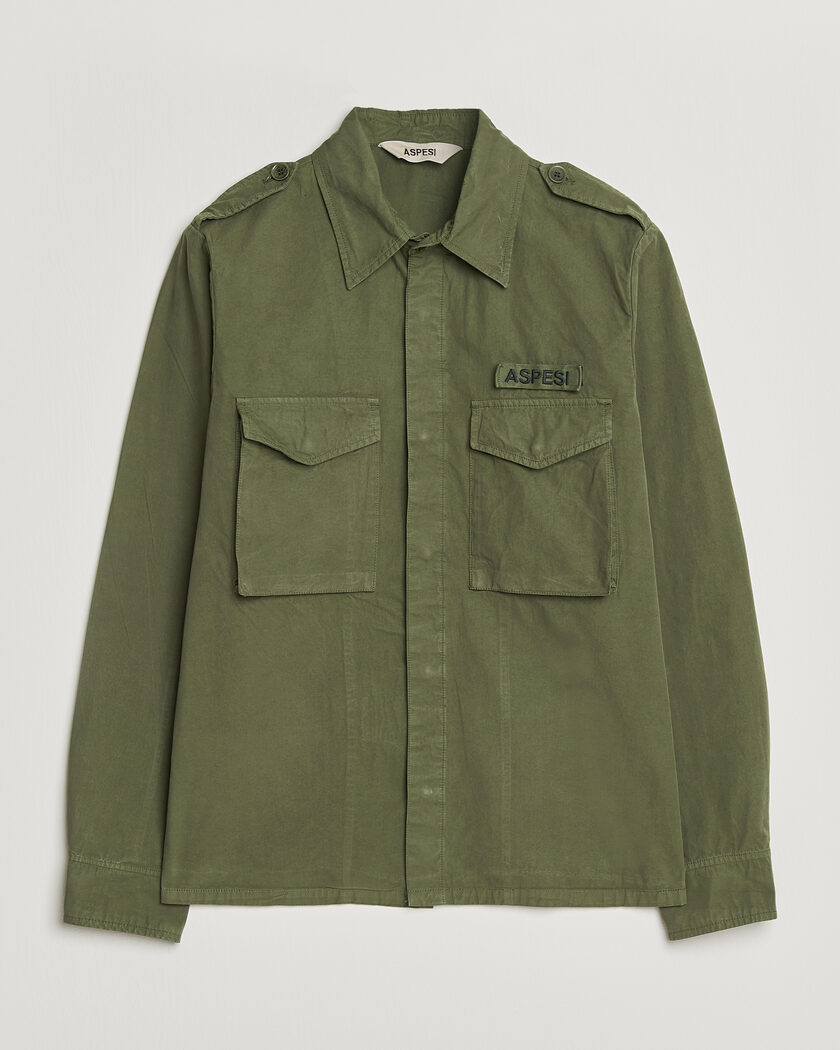 Aspesi Cotton Field Shirt Olive – Grønn