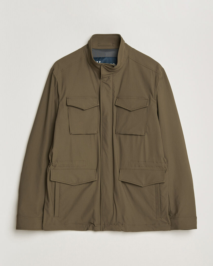 Herno Soft Nylon Field Jacket Military – Grønn
