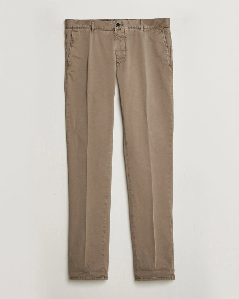 Incotex Slim Fit Garment Dyed Slacks Taupe – Beige