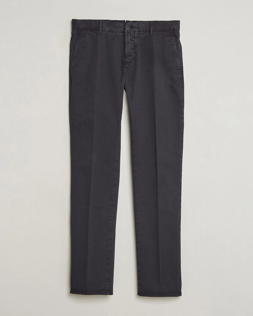 Incotex Slim Fit Garment Dyed Slacks Navy – Blå