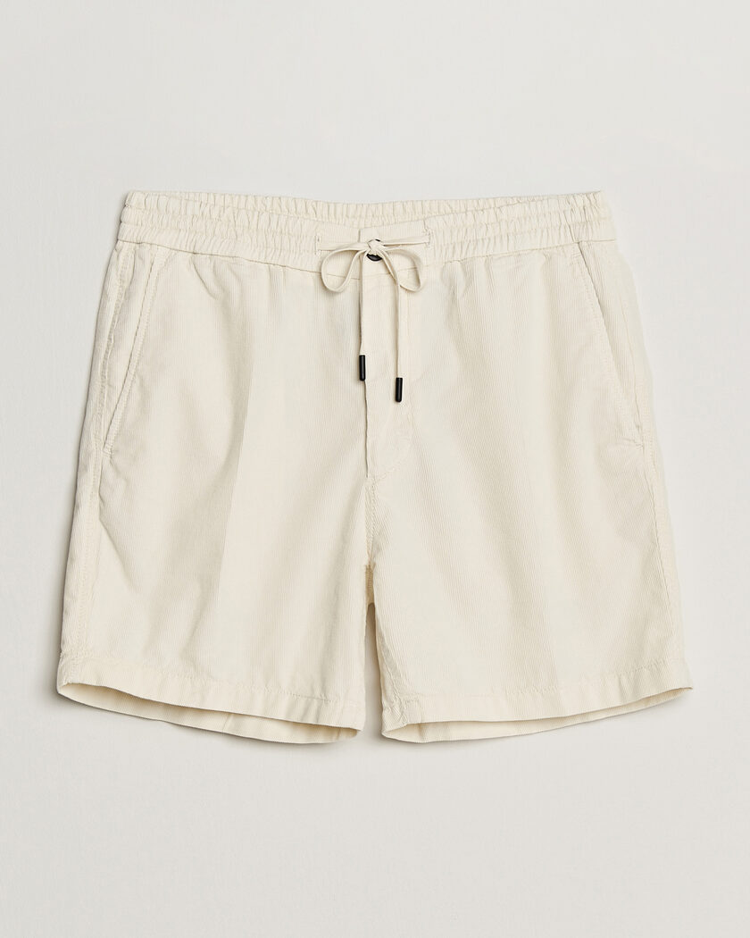 Incotex Baby Corduroy Drawstring Shorts Off White – Hvit