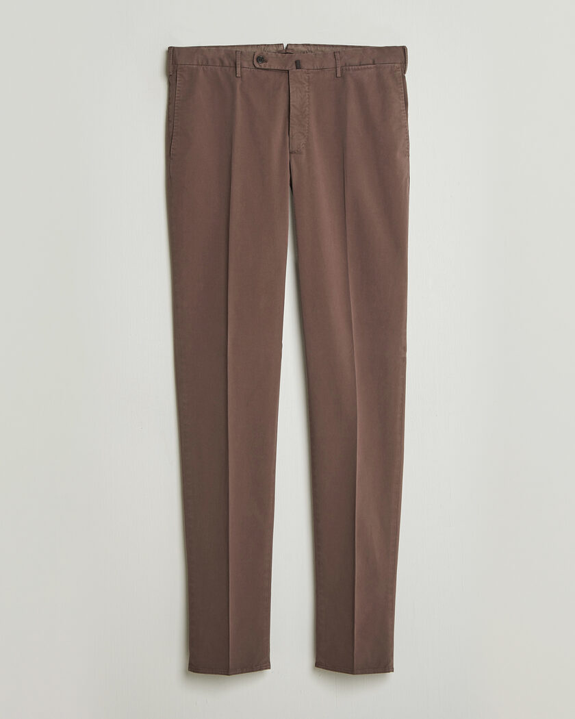 Incotex Regular Fit Comfort Chinos Dark Brown – Brun