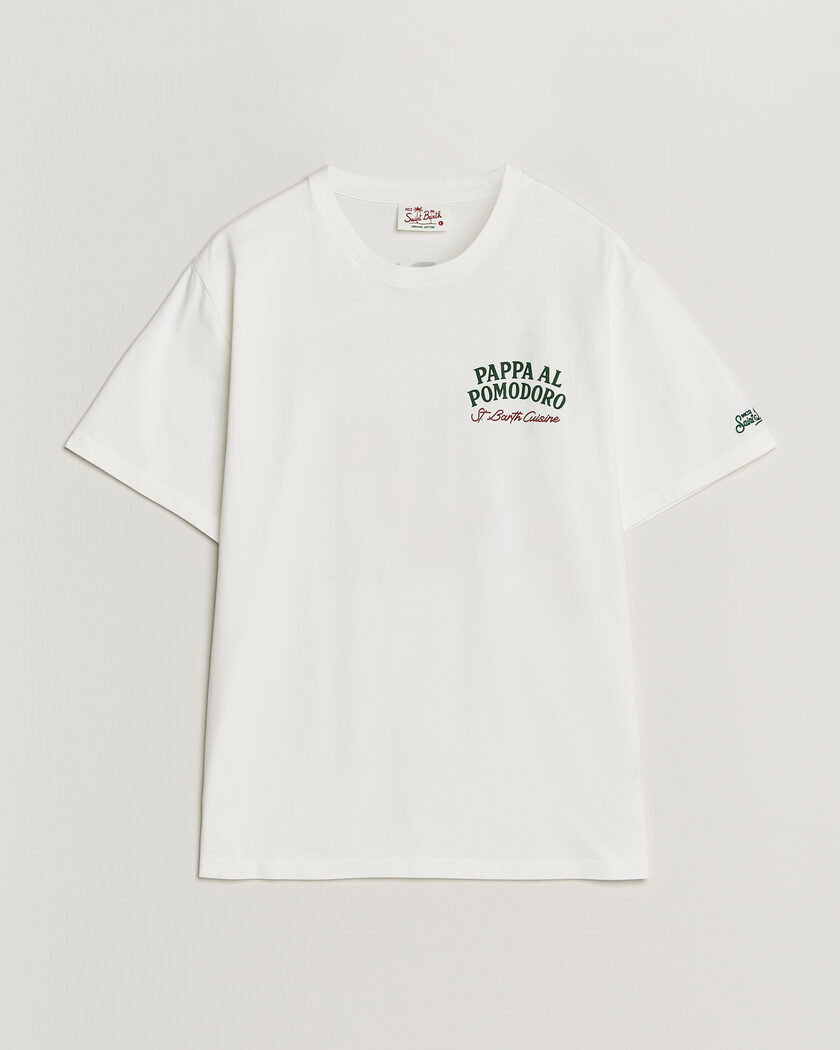 MC2 Saint Barth Back Printed Cotton T-Shirt Pappa Pomodoro – Hvit