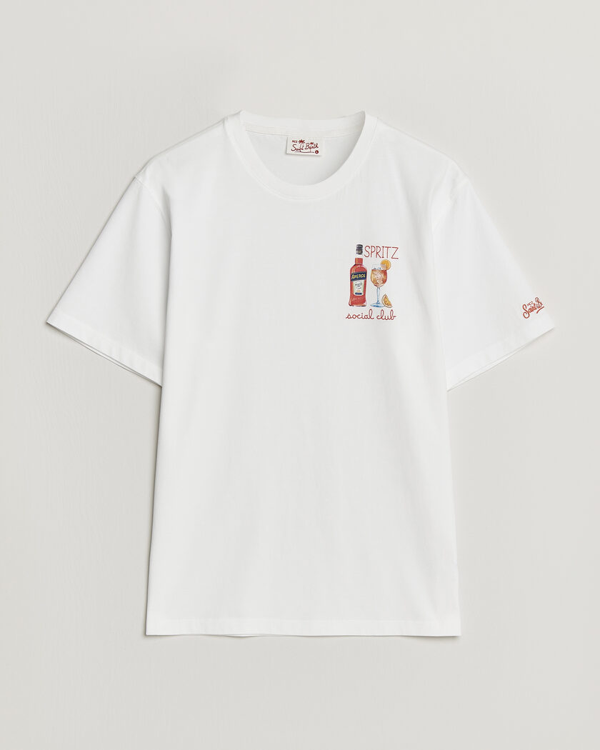 MC2 Saint Barth Printed Cotton T-Shirt Social Spritz – Hvit