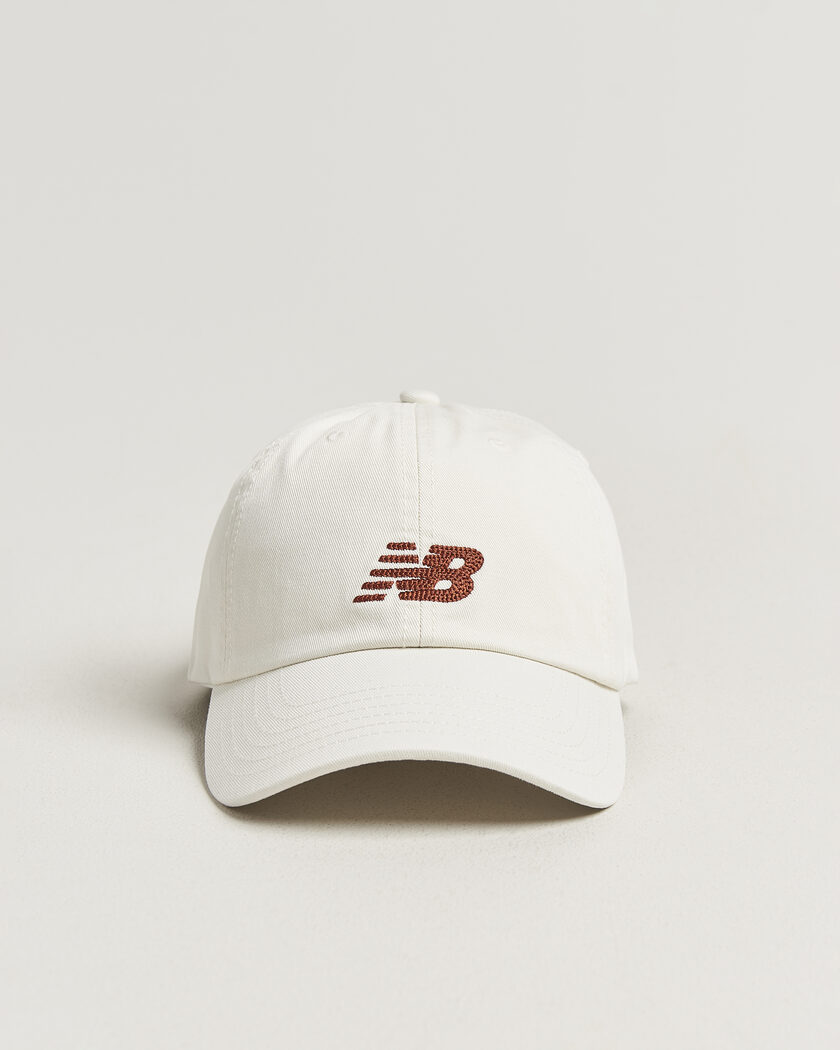 New Balance 6 Panel Logo Cap Sea Salt – Hvit