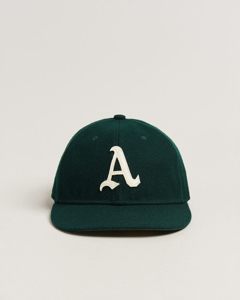 New Era Retro Crown 9Fifty Melton Wool Cap Oakland Athletics – Grønn