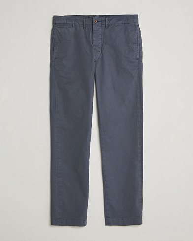 RRL Officers Flat Pants Navy – Blå