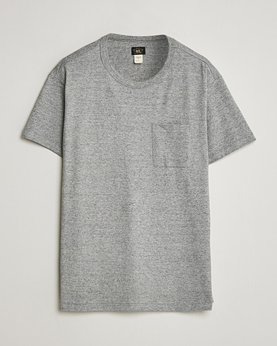 RRL 2-Pack Pocket Tee Heather Grey – Grå