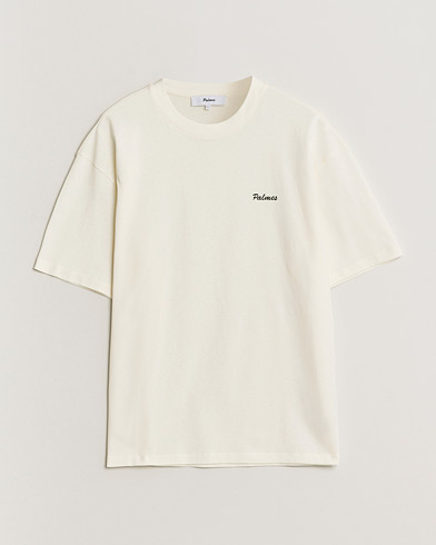 Palmes Stitch T-Shirt Off White – Hvit