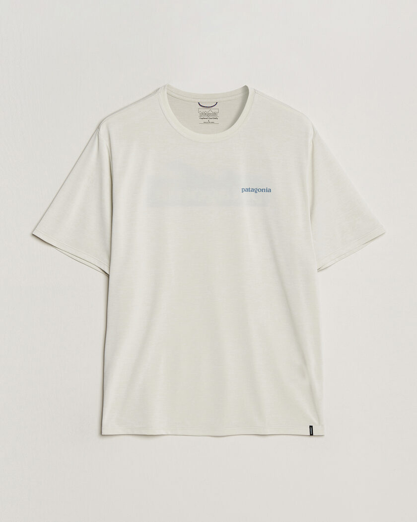 Patagonia Cap Cool Daily Logo T-Shirt Dyno White – Hvit