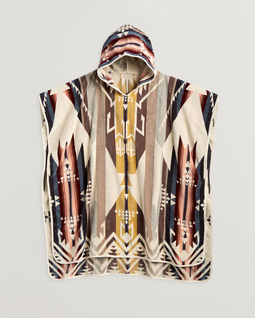 Pendleton Jacquard Hooded Towel White Sands Tan – Flerfarget