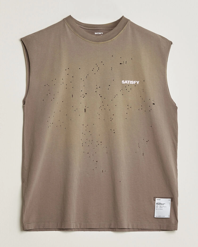 Satisfy MothTech Muscle Tee Sun Bleached Falcon – Brun