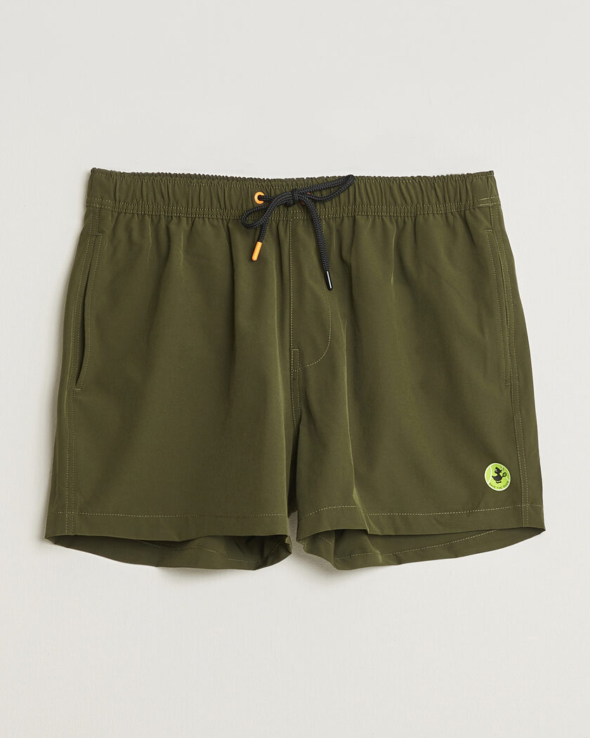 Save The Duck Plain Drawstring Swimshorts Snake Green – Grønn