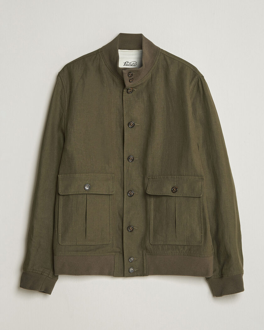 Valstar Valstarino Linen Jacket Olive – Grønn
