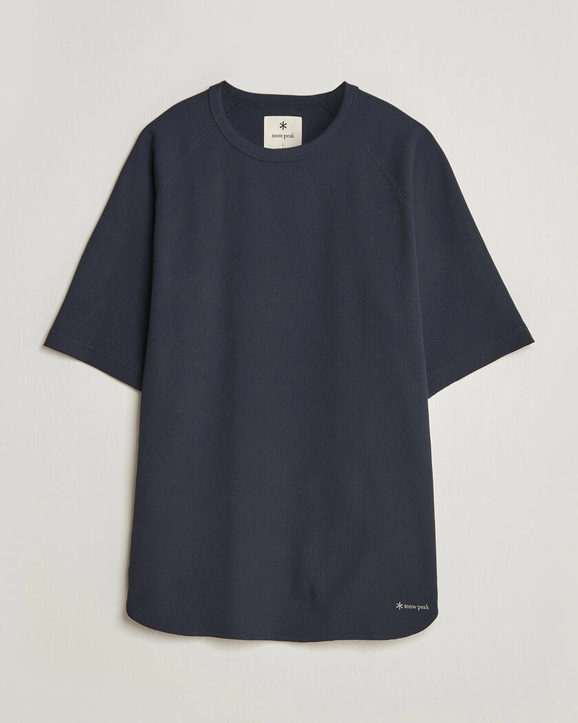 Snow Peak Dry Waffle T-Shirt Dark Navy – Blå
