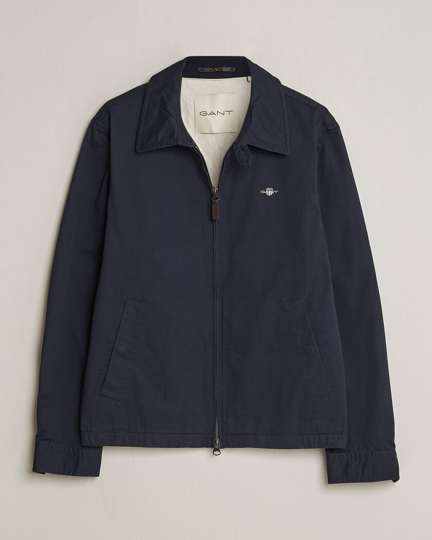 GANT Cotton Windcheater Jacket Evening Blue – Blå