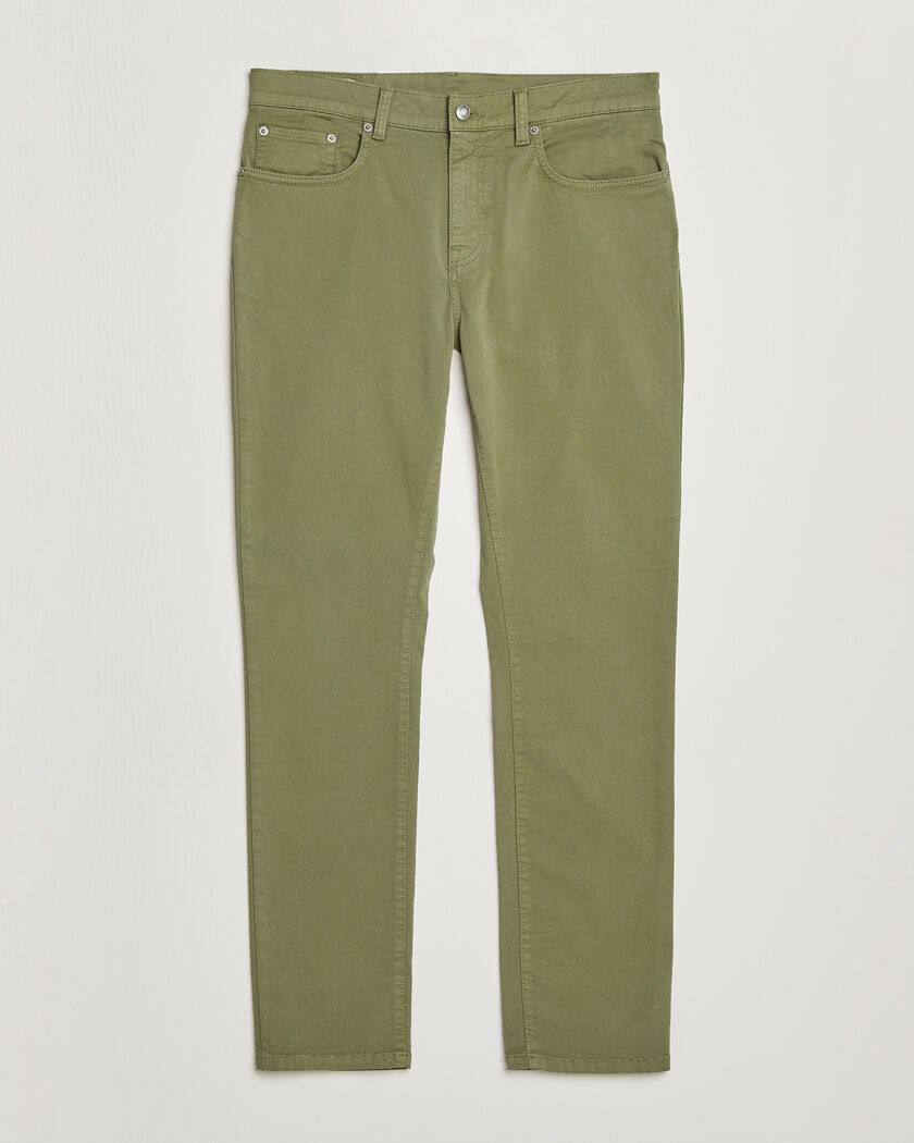 Gant Slim Fit Desert 5-Pocket Pants Dry Herb Green – Grønn