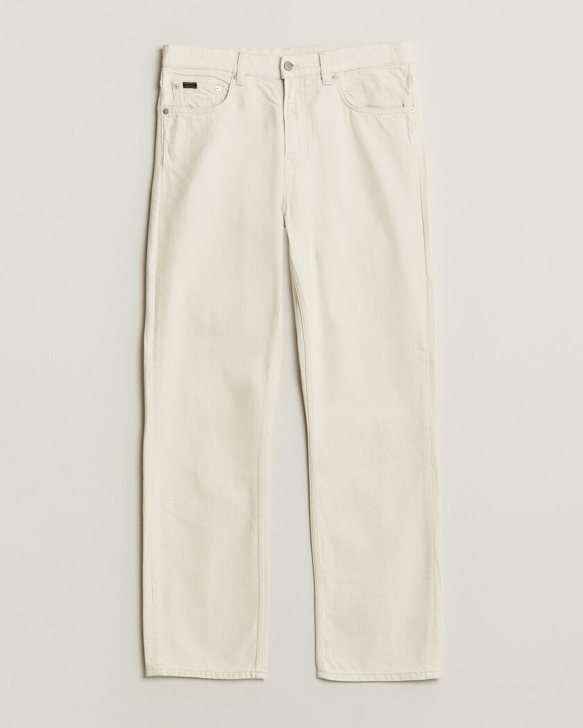 GANT Straight Fit Jeans Ecru – Hvit