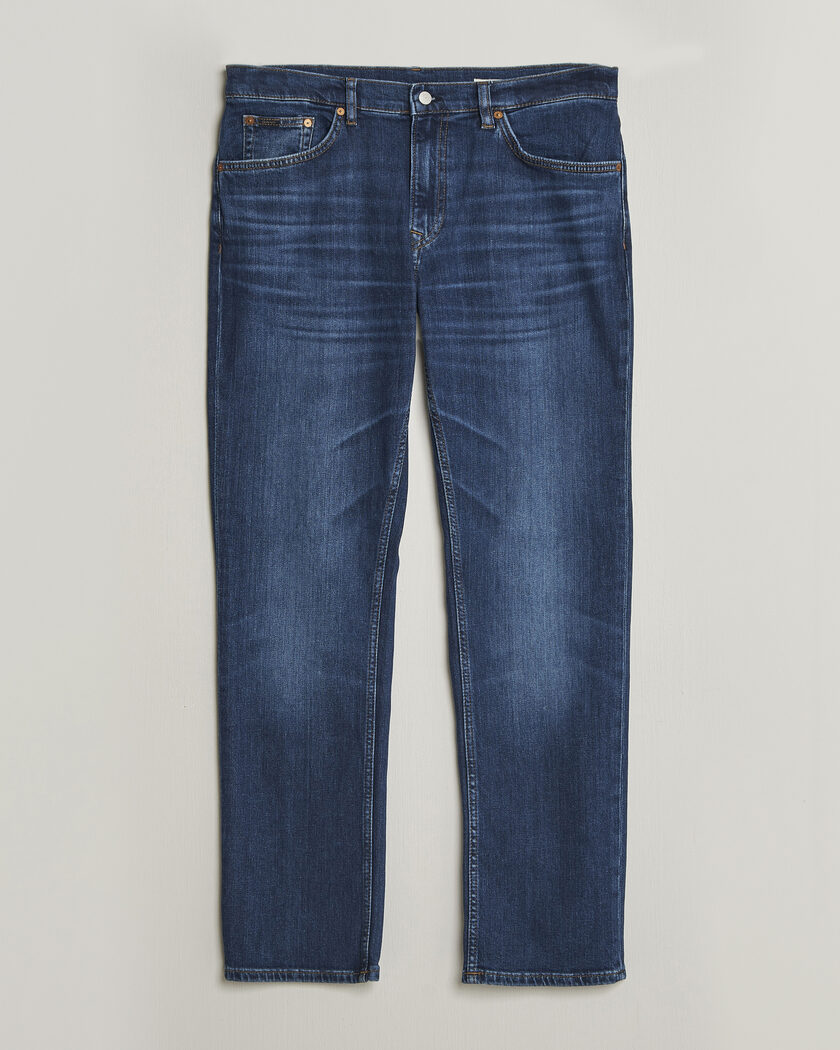  GANT Regular Fit Jeans Mid Blue Worn In – Blå